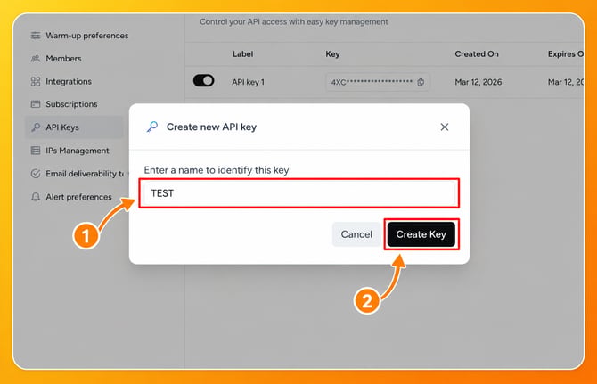 12 create api key name it