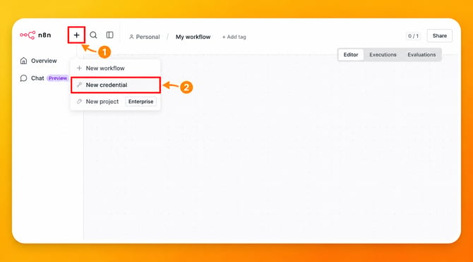 13 create new credential
