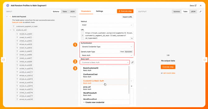 16 -  Same credentials for add random profiles