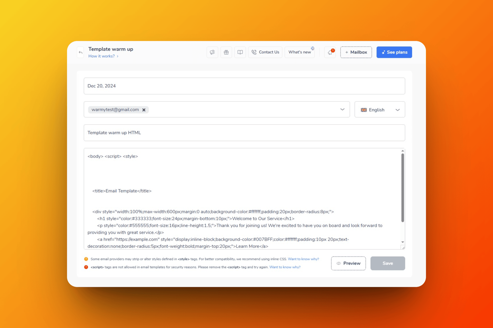 Optimizing HTML Templates