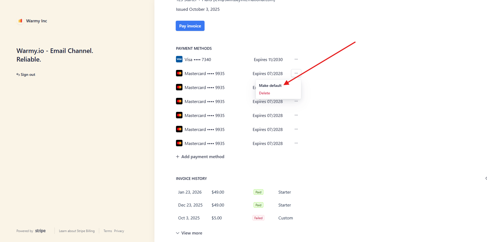 Invoices portal